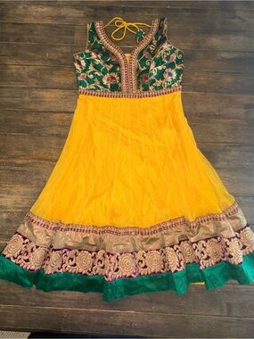 Girls Indian Traditional Dress Anarkali Lehenga